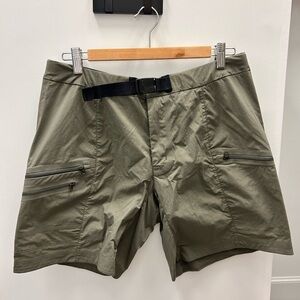 Women’s Olive Green Shorts with Belt